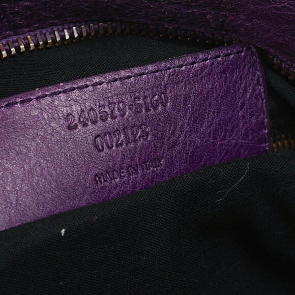 Balenciaga 2012 City Agneau Classic Hardware First Raisin Purple Leather Bag - Picture 16 of 16